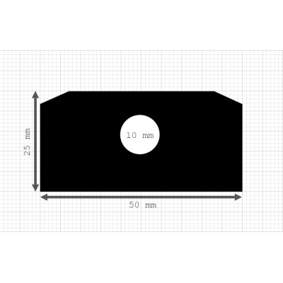 Luikenpakking | EPDM | 50 x 25 mm